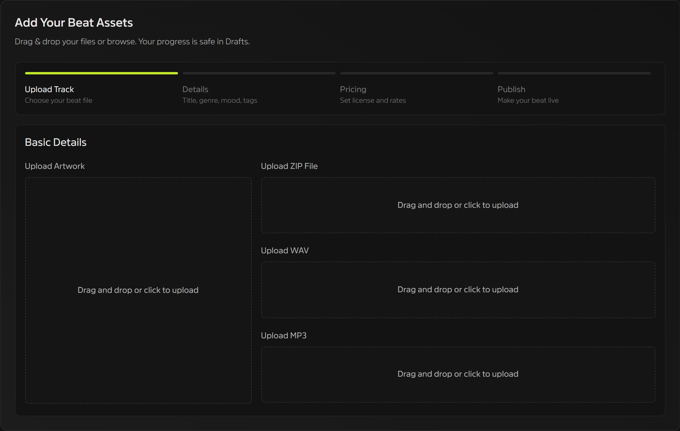 Upload Dashboard